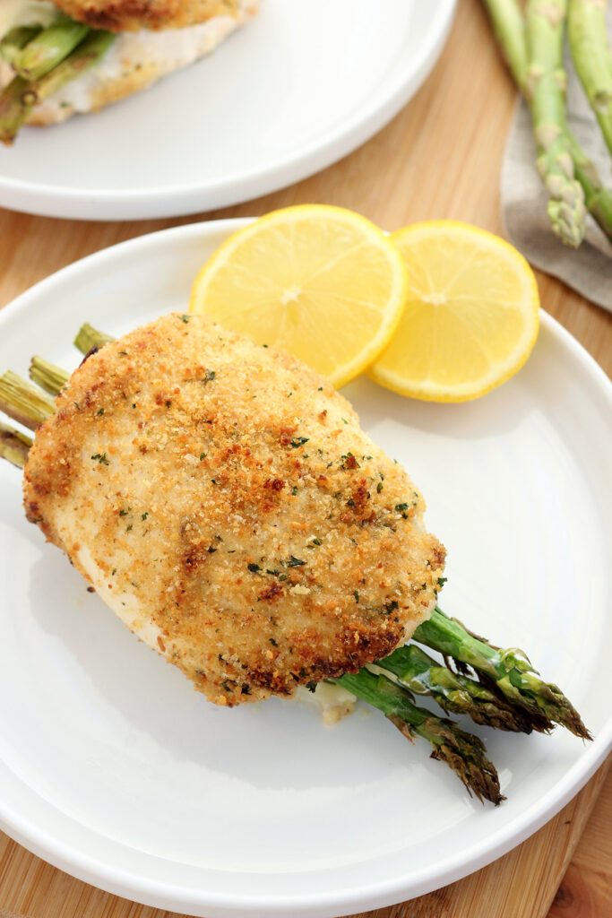 Asparagus and Ham Stuffed Chicken Breast image