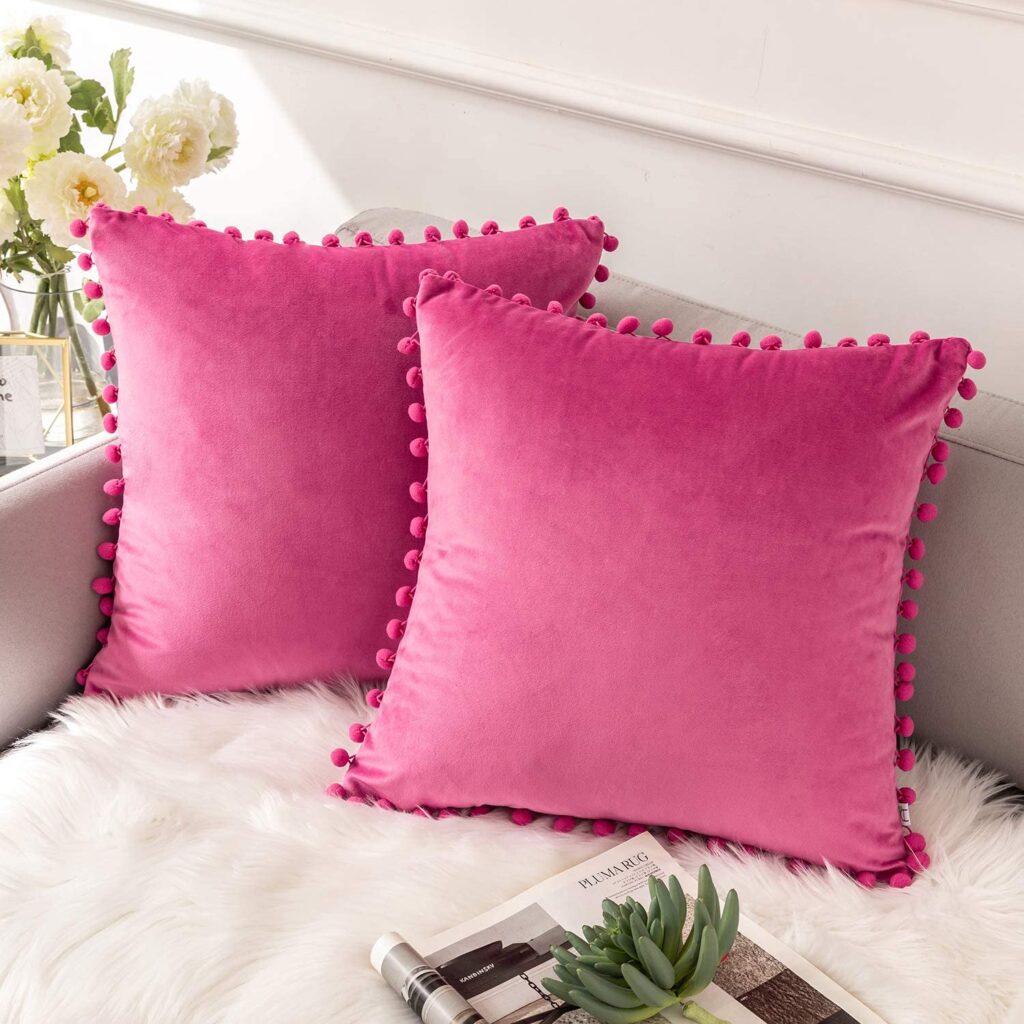 Barbie-Inspired Pink Pillow Covers, set of 2