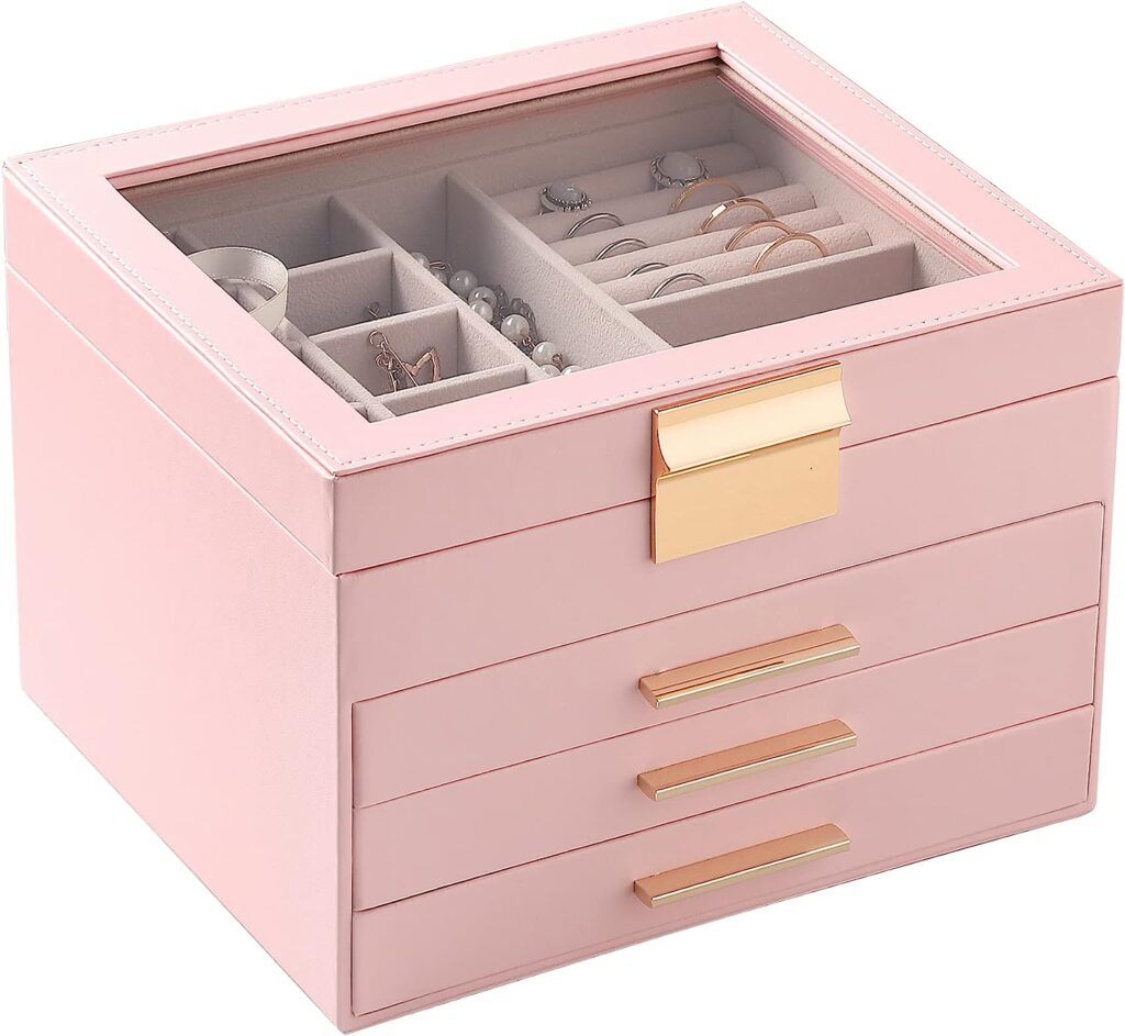 Frebeauty Pink Jewelry Box