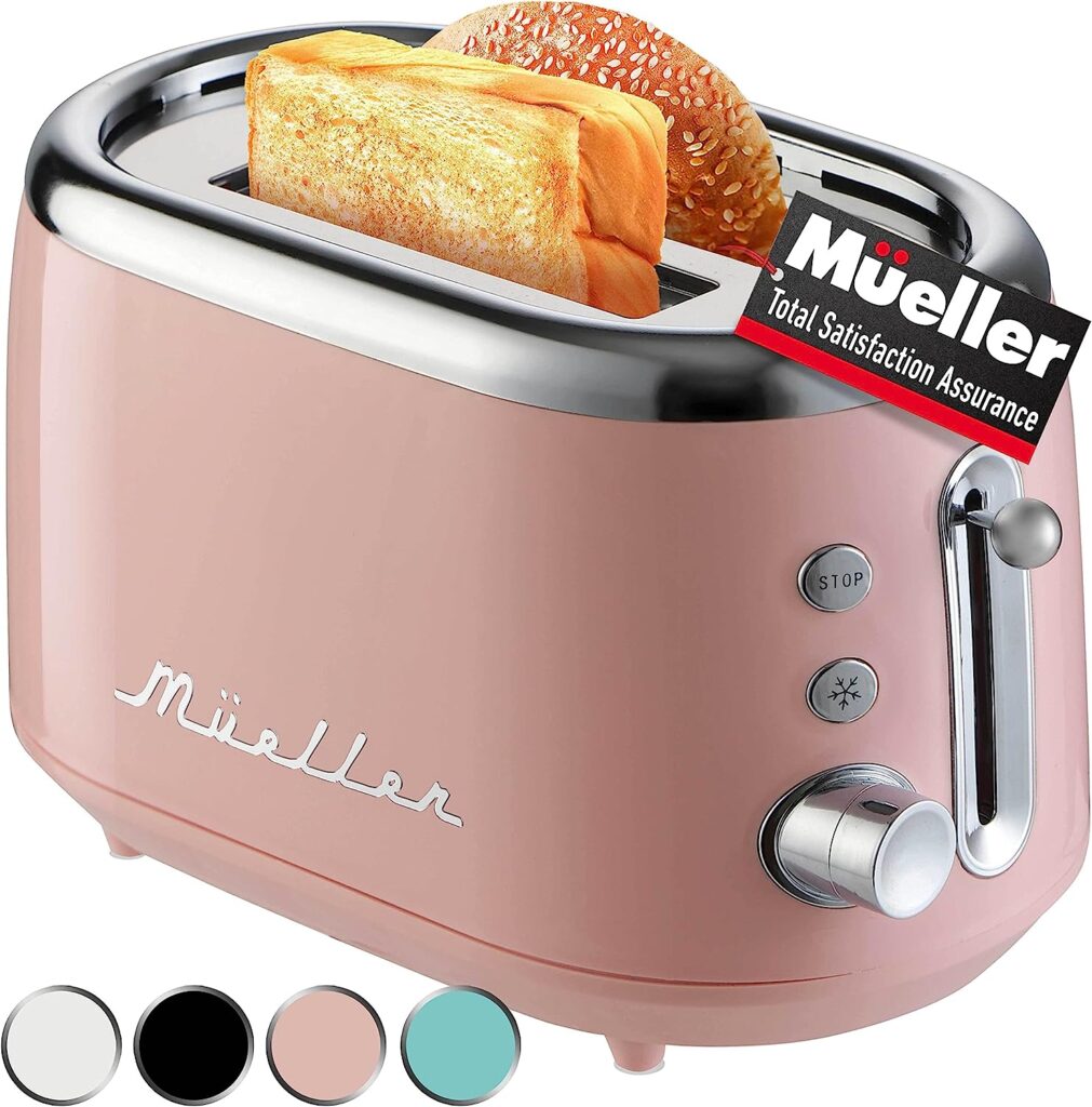 Mueller Pink Retro Toaster