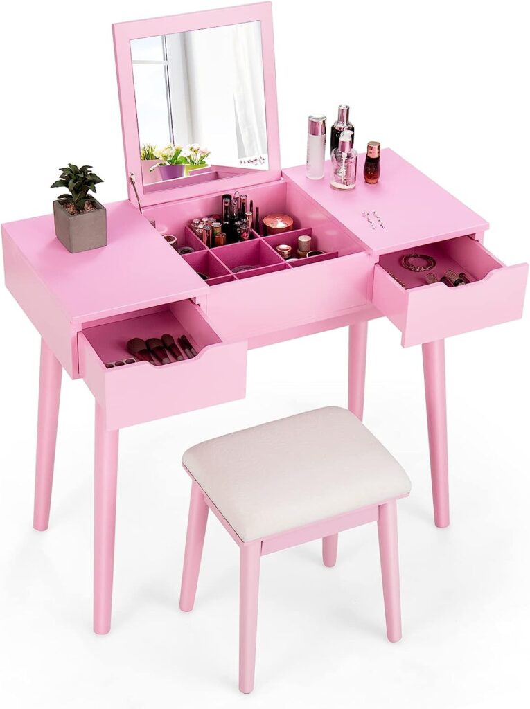 Pink Vanity Set