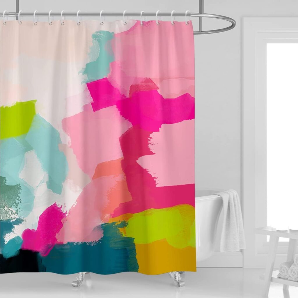 Watercolor Abstract Shower Curtain