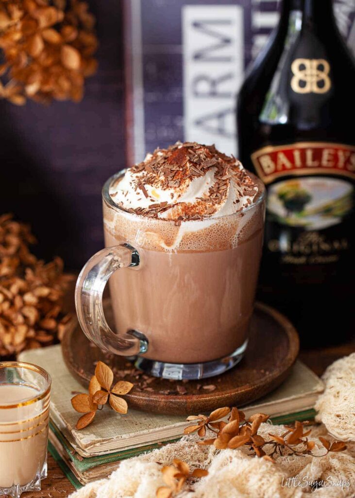 Irish Cream Infused Hot Chocolate