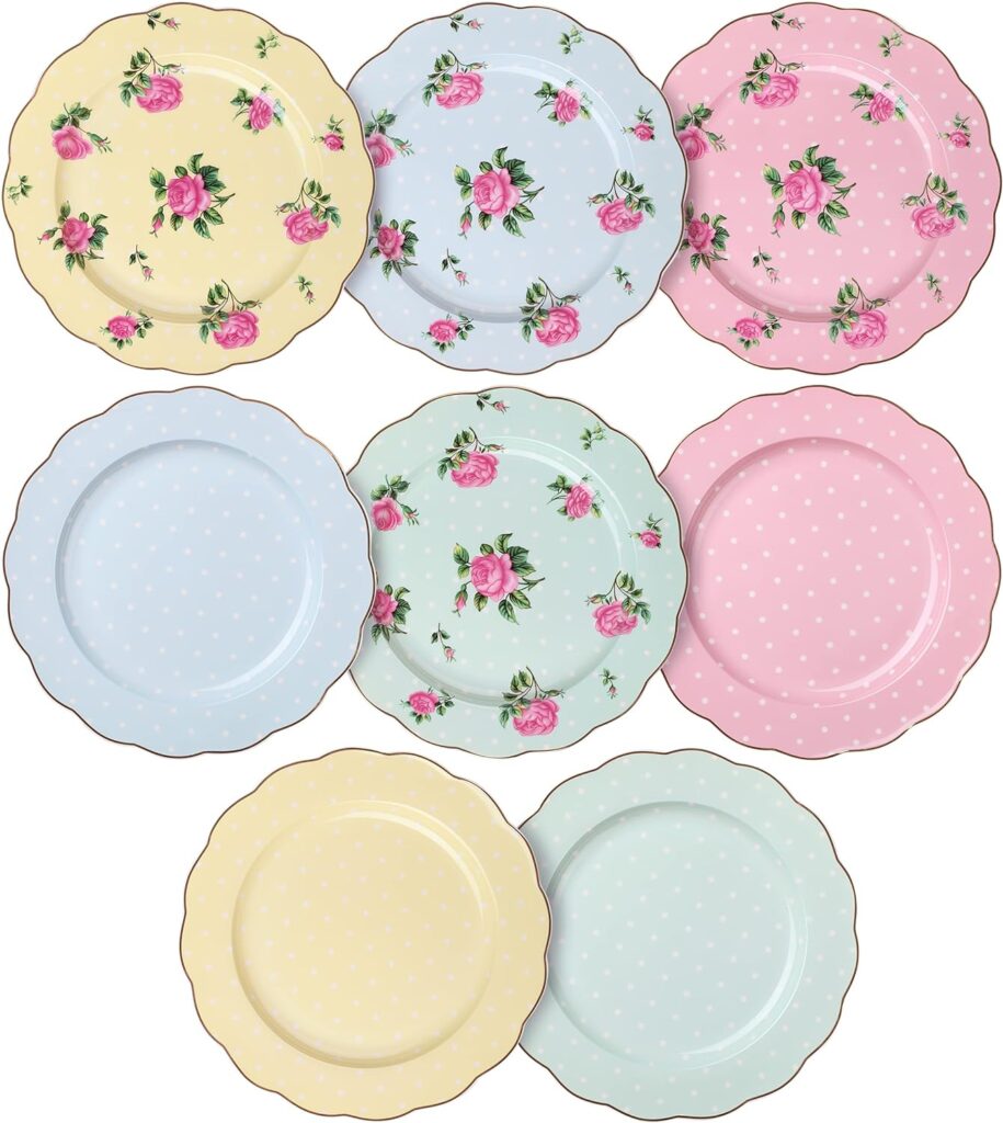 Porcelain Floral Appetizer Plates