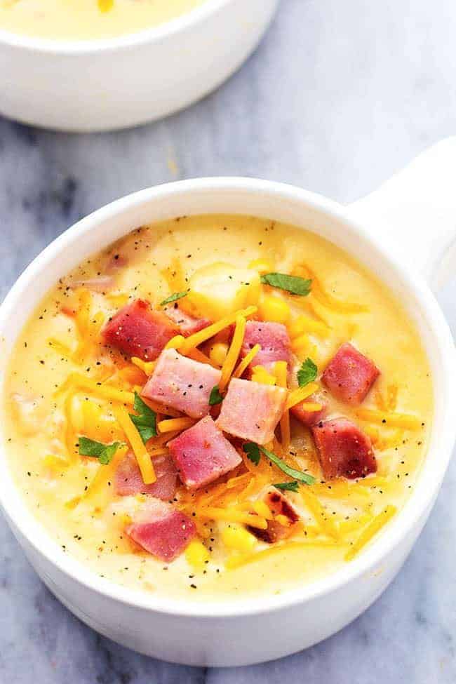 Ham and Cheddar Soup