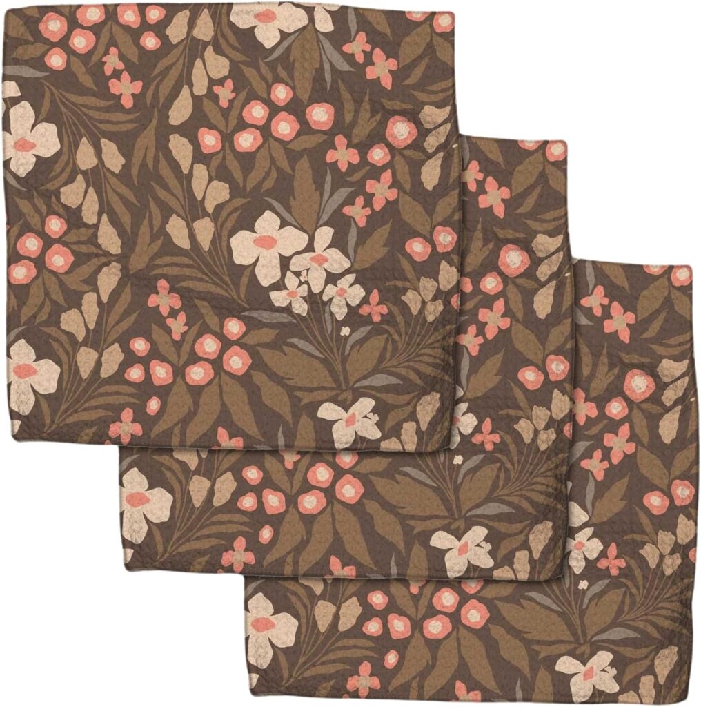 Geometry Floral Dishcloths