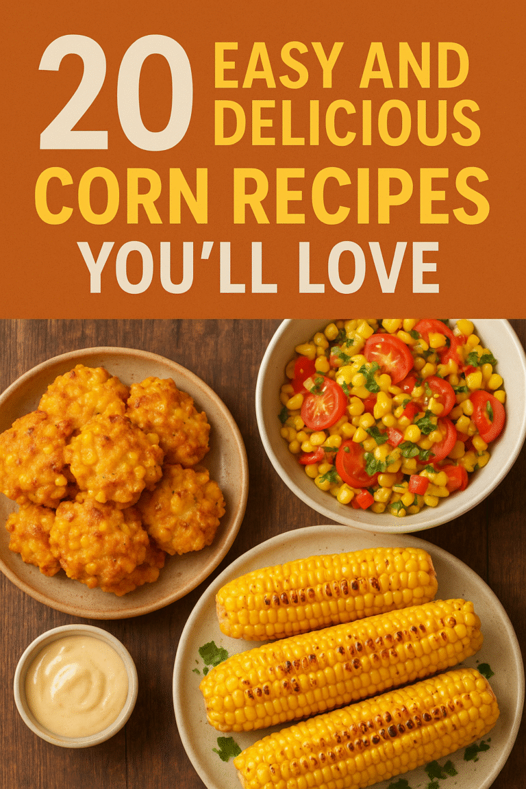 Corn Recipes You'll Love header - created with AI