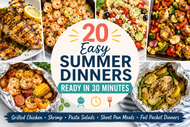 20 Easy Summer Recipes Cover Image