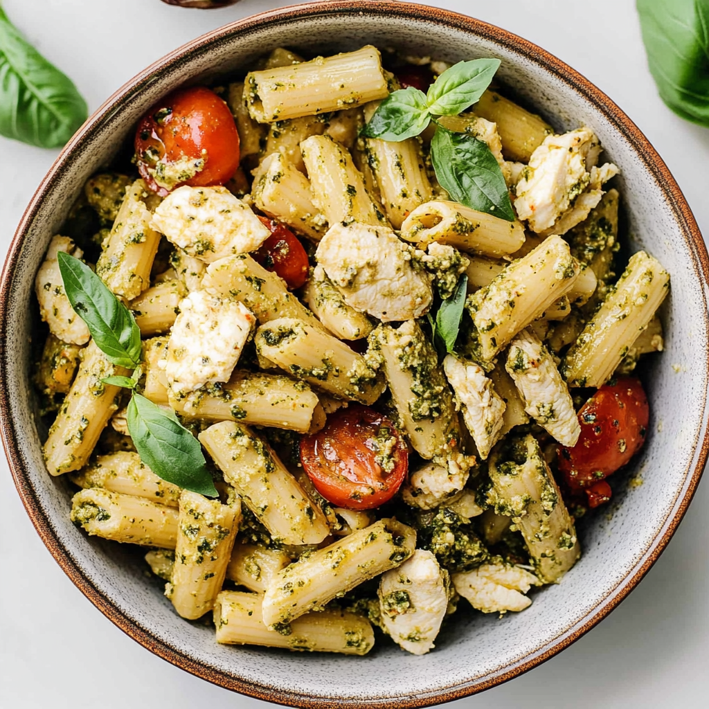 Chicken Pesto Pasta Salad
