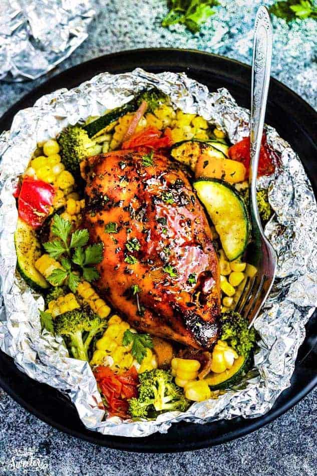 Honey Barbecue Chicken Foil Packet