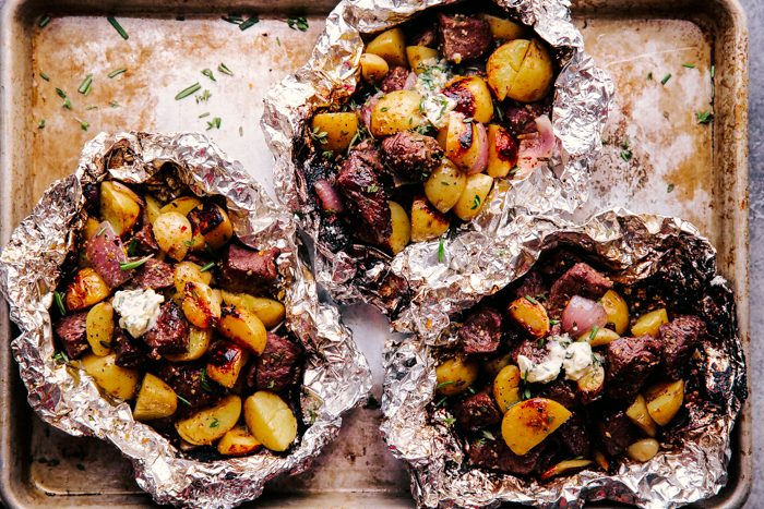 Steak and Potatoes Foil Packet